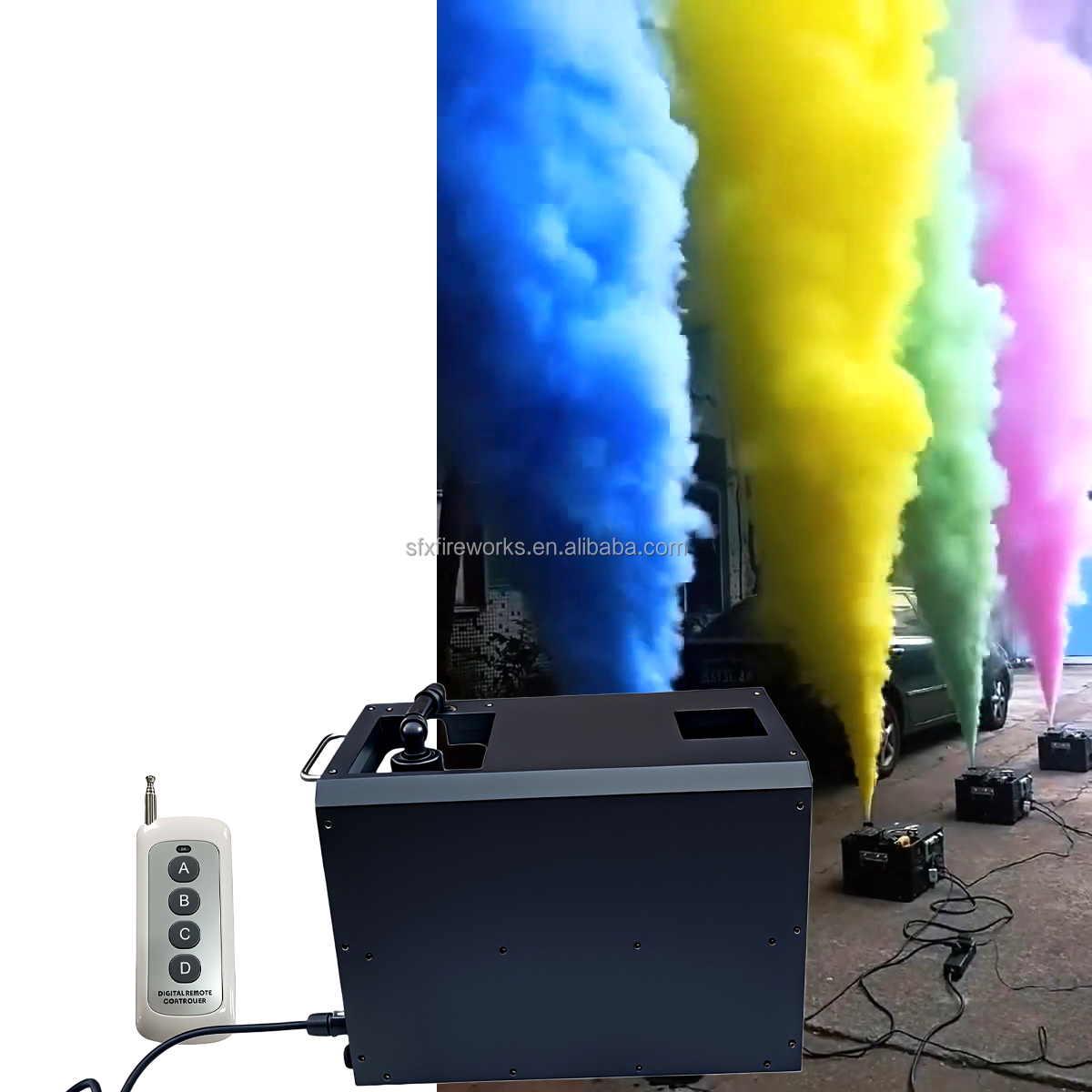 Super Powerful DMX Remote Cont - đánh giá và giá Confetti Cannon Tube