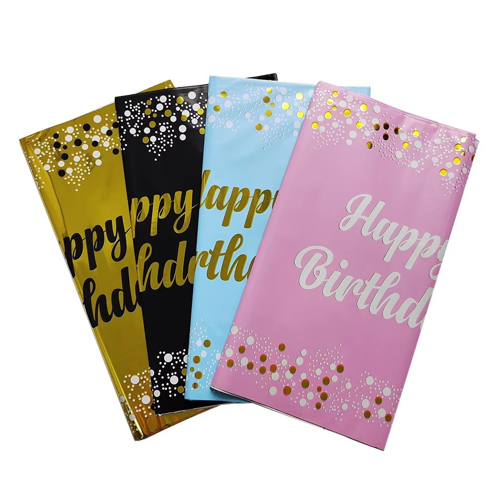 Happy Birthday Disposable Tabl - đánh giá và giá Table Cloth Disposable