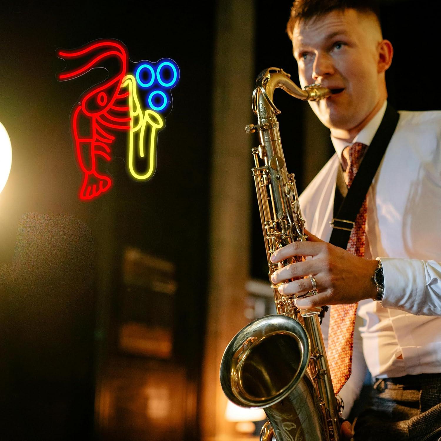 Lobster Saxophone Neon Sign Ja - đánh giá và giá Neon Sign Party