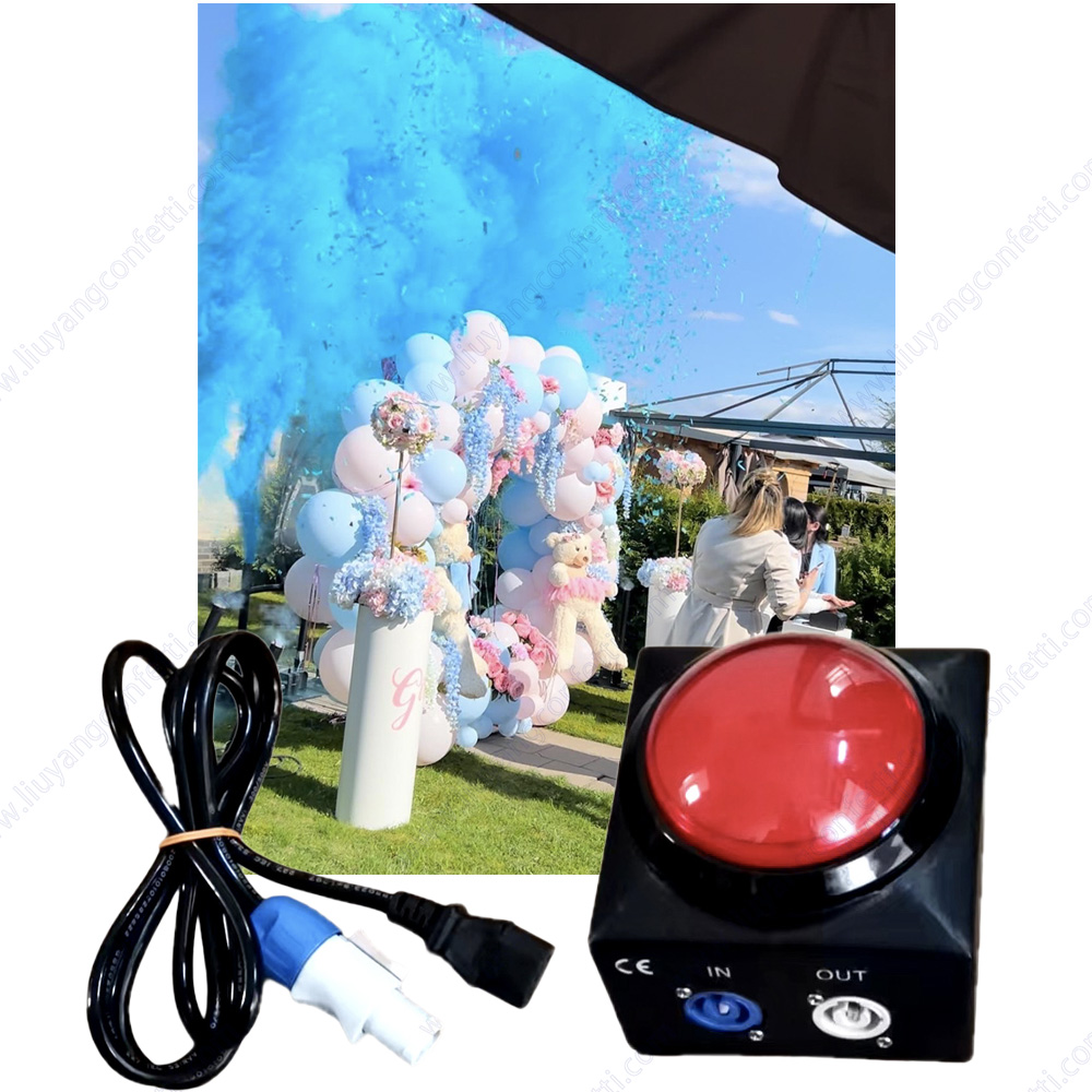 Gender Reveal Red Button Contr - đánh giá và giá Confetti Cannon Tube