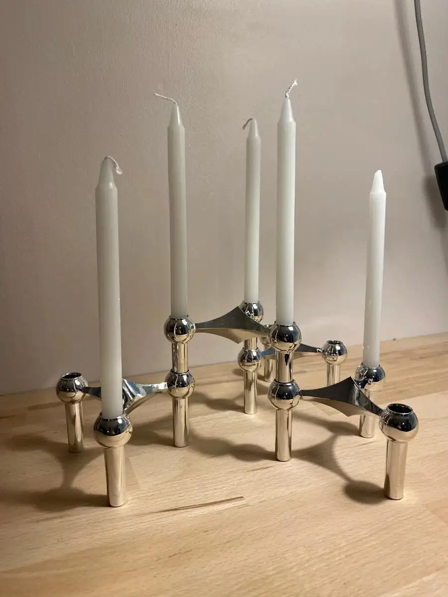 Metal Candle Holder Nordic Mol - đánh giá và giá Centerpiece Stick